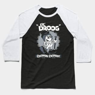 Lil Droog - Vintage Cartoon Rubberhose Clockwork Baseball T-Shirt